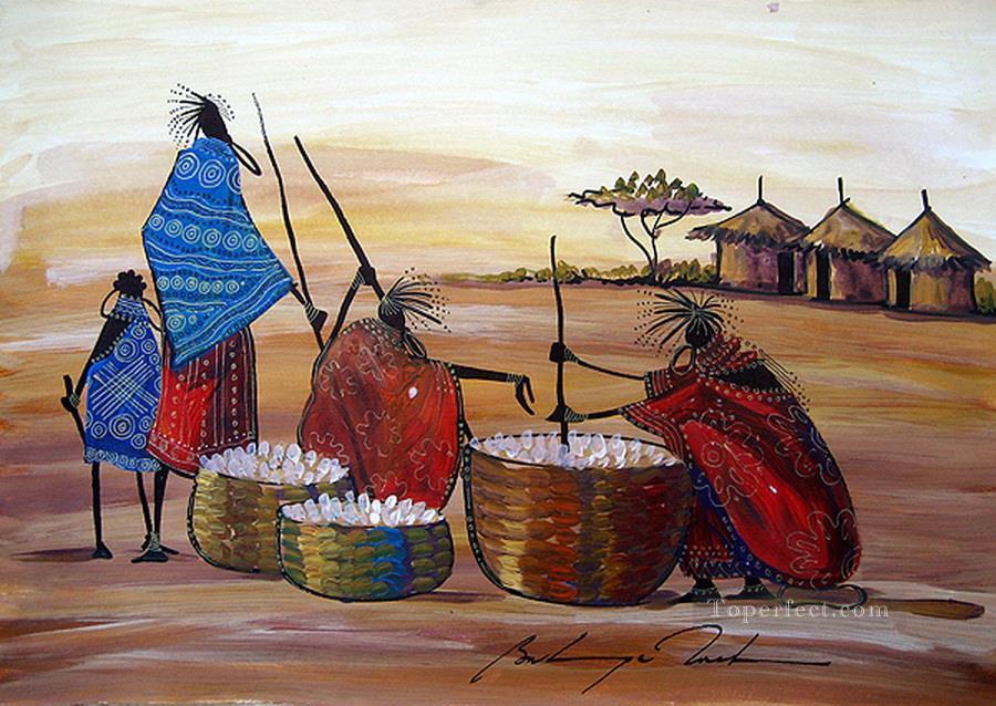 Préparer une fête de l’Afrique Peintures à l'huile